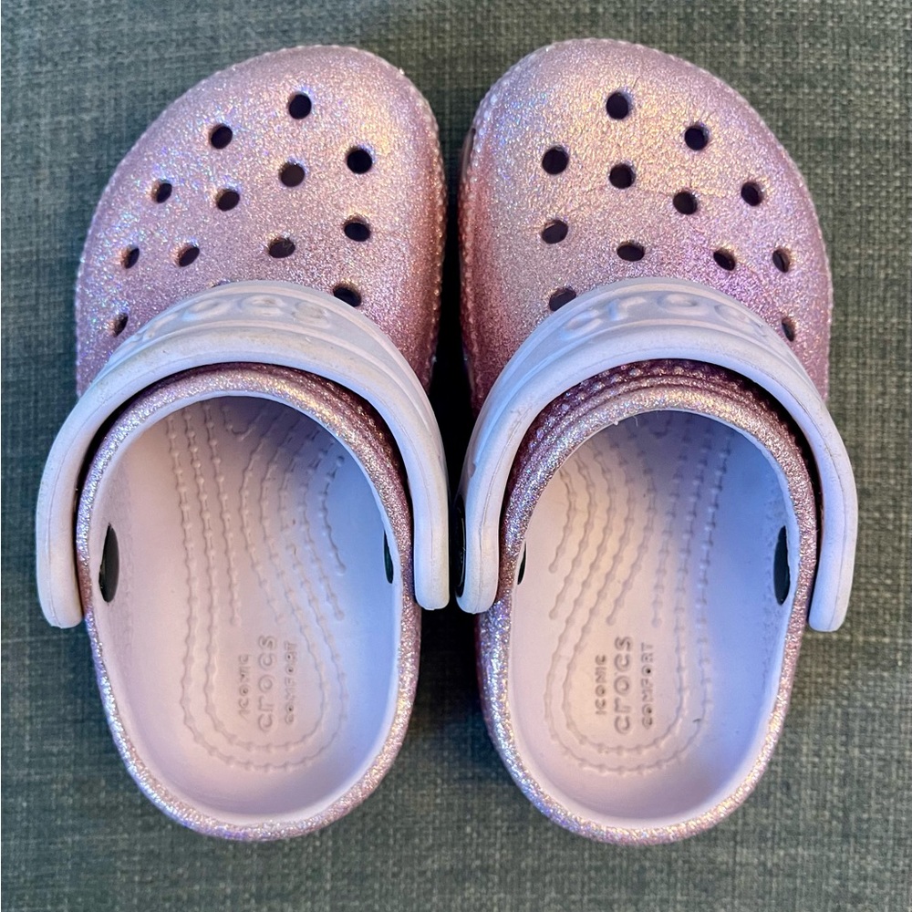Toddler Classic Glitter Clogs